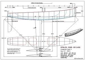 1 meter rc sailboat plans